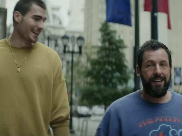 Adam Sandler wowed critics in "Hustle."