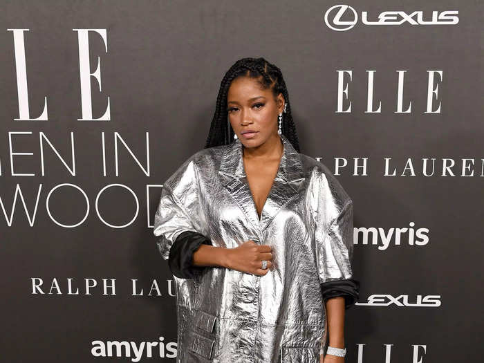 Palmer wore oversized clothes in the months leading up to her pregnancy reveal, including at the 29th annual Elle Women in Hollywood Celebration in October 2022.