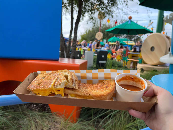 The grilled three-cheese sandwich from Woody