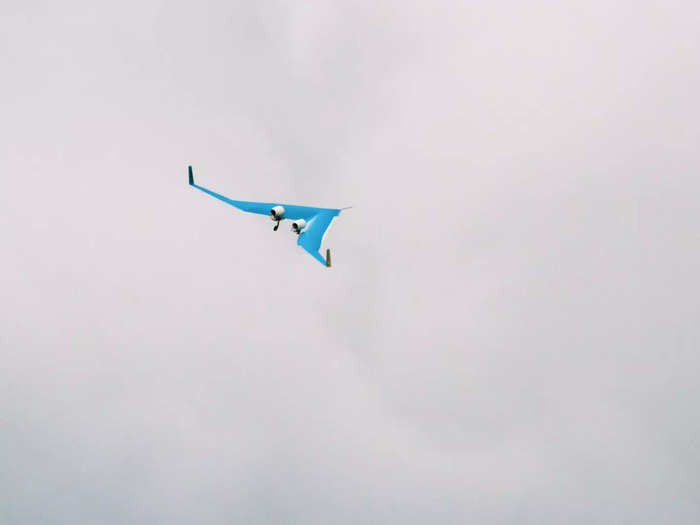 In partnership with Dutch flag carrier KLM, a small Flying-V prototype was developed by researchers at Delft University of Technology in the Netherlands and flew its first flight in the summer of 2020 in Germany.