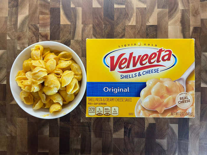 Velveeta shells and cheese didn