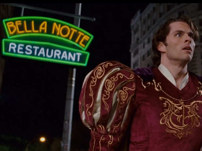 The Italian restaurant where Morgan, Giselle, and Robert eat is called Bella Notte.