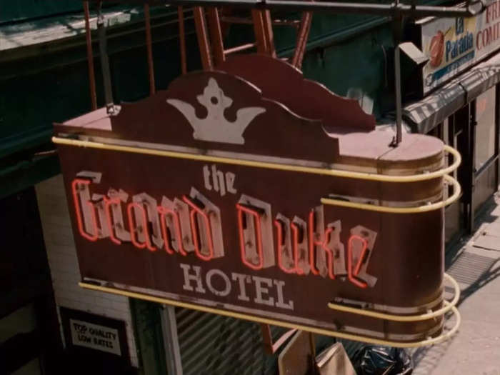 When Edward finally makes it to the real world, he stays at the Grand Duke Hotel, named for the character of the same name in "Cinderella."