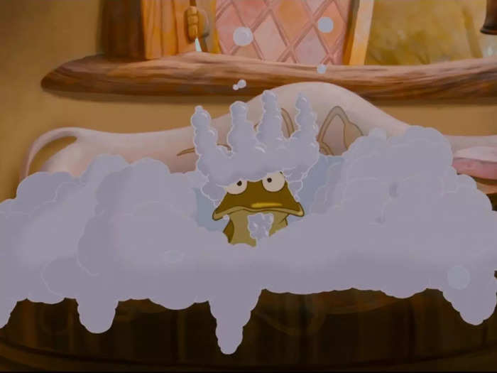 You might blink and miss this nod to "The Princess and the Frog," which hadn