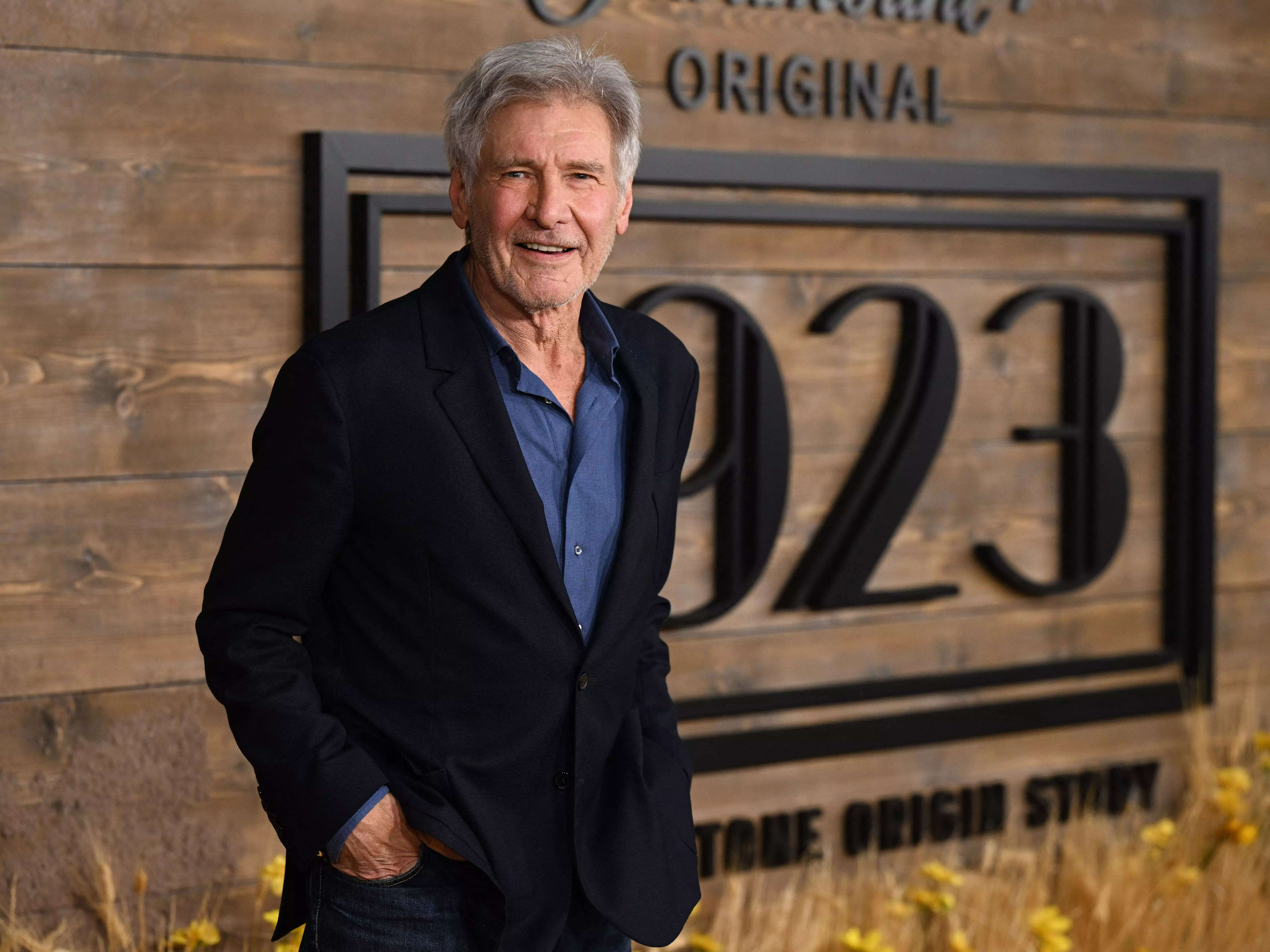 Harrison Ford attends the Paramount+ series "1923" premiere on December 2, 2022.