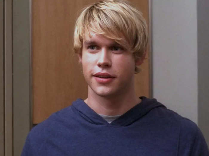 Sam Evans, who was introduced in the second season of "Glee," is assumed to be around 16 years old when we first meet him.