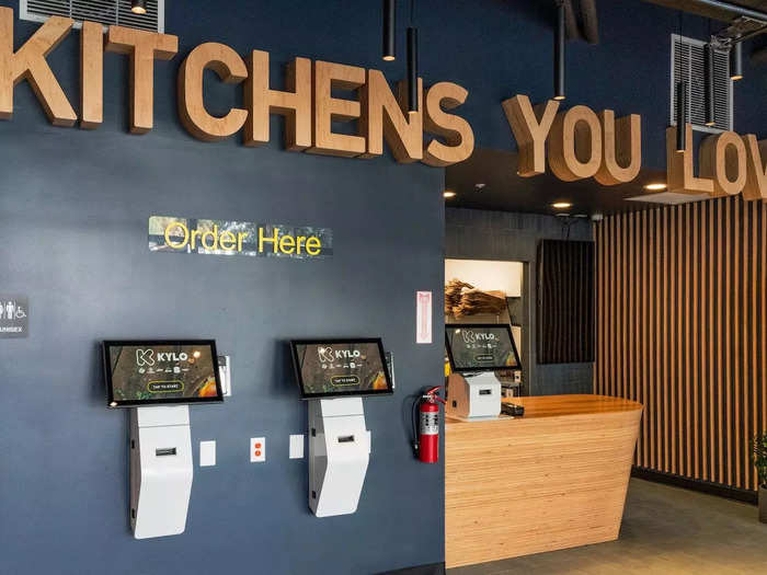 KYLO Food Hall is equipped with kiosks for walk-in orders. No cashiers.