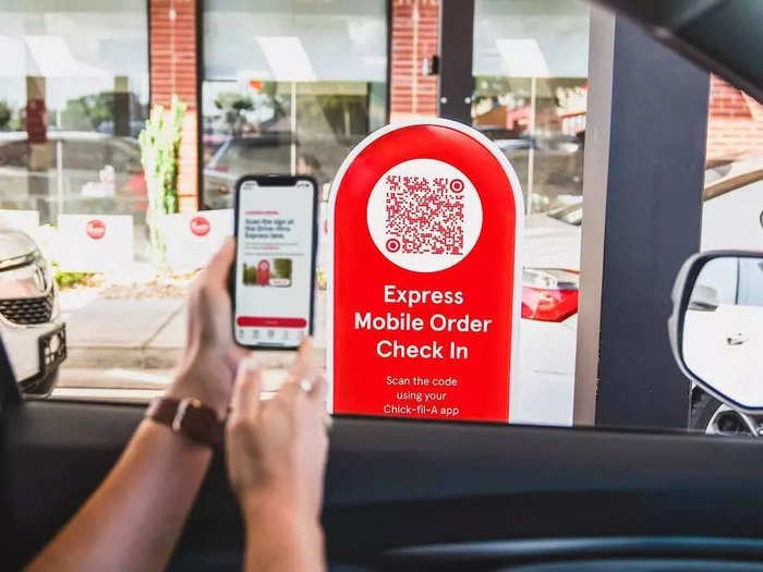 In June, Chick-fil-A said it began testing a drive-thru express experience for customers.  Restaurants with express lanes allow mobile app customers to bypass the traditional drive-thru line to pick up their meals.