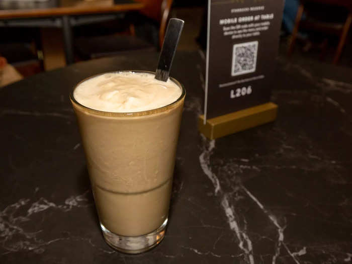 The malted milkshake with black lemon was a shockingly delicious and addictive treat.