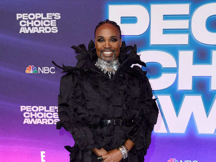 Billy Porter was also in attendance. He wore a distressed black ensemble that he paired with some standout silver jewelry.