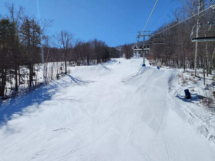 For spacious terrain with room for freestyle tricks and easy access to a charming small town, I go to Windham Mountain in New York.