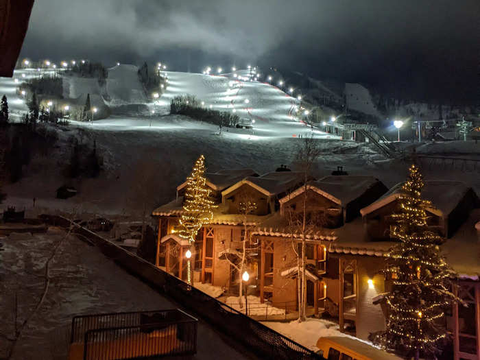 Go skiing in the afternoons or at night.