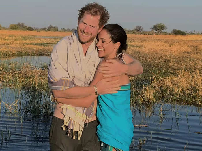 The couple shared a tent together during the trip. "Thankfully, we really liked each other," Meghan said in the docuseries.