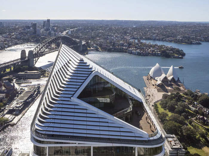 It has dazzling views of Sydney