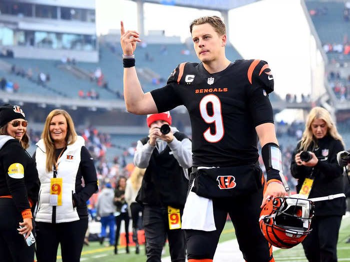 Burrow was the top pick in the 2020 Draft and led the Bengals and their pass-heavy offense to the Super Bowl in just his second season.