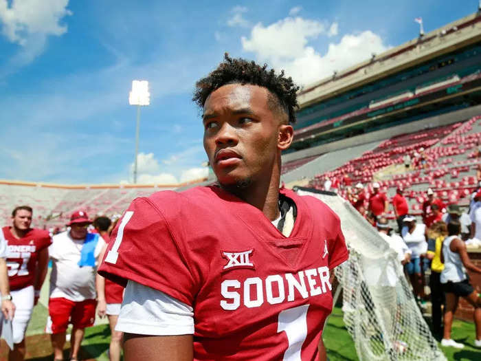 Kyler Murray was the second-straight OU Sooner to win the Heisman when he took home the award in 2018 with 54 total TDs and 5,362 yards of offense.