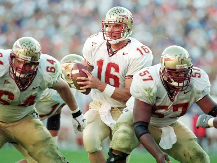 Chris Weinke won the Heisman in 2000 while leading Florida State to their second-straight national championship game. At 28, he was the oldest player to win the award.