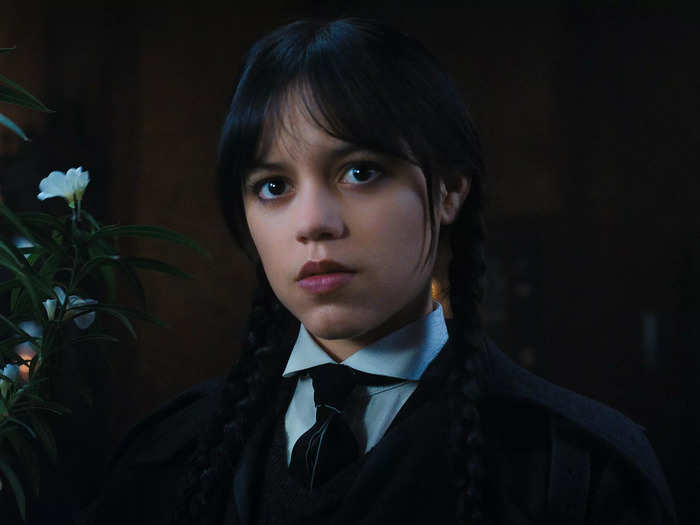 Ortega never blinks in any of her scenes, because Burton told her not to.