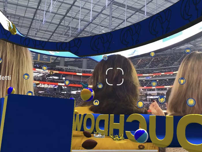 There were special graphics that popped up on the app when the Rams scored a touchdown. However, occasionally there were some kinks that needed to be worked out.