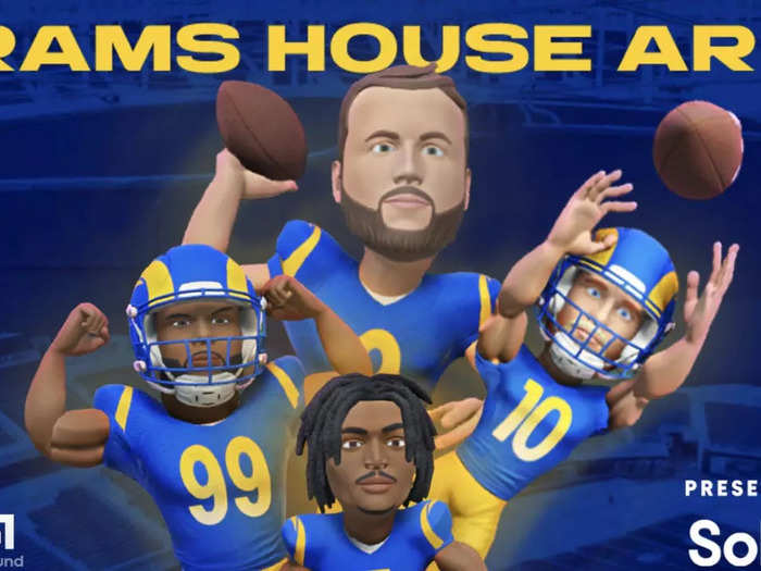 The experience was created by the augmented reality platform ARound, which partnered with the Los Angeles Rams and SoFi to create a fan-focused version of the metaverse.