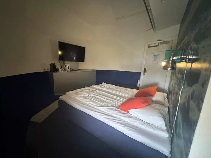 …the double bed black box suite at the far end of the fuselage…