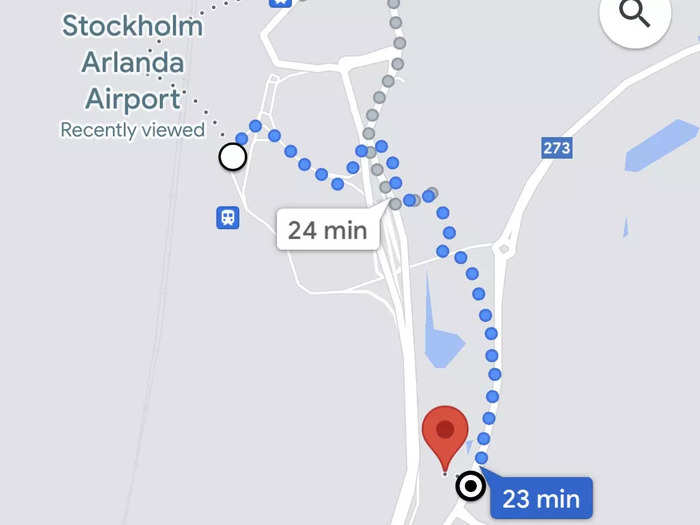 For those that want to get their steps in, the walk is along calm roadways and would take 23 minutes, per Google Maps.