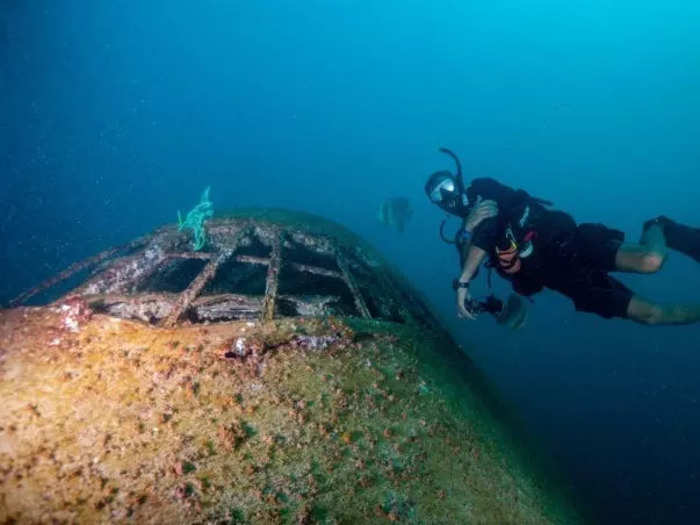 …the sunken 747 off the coast of Bahrain…