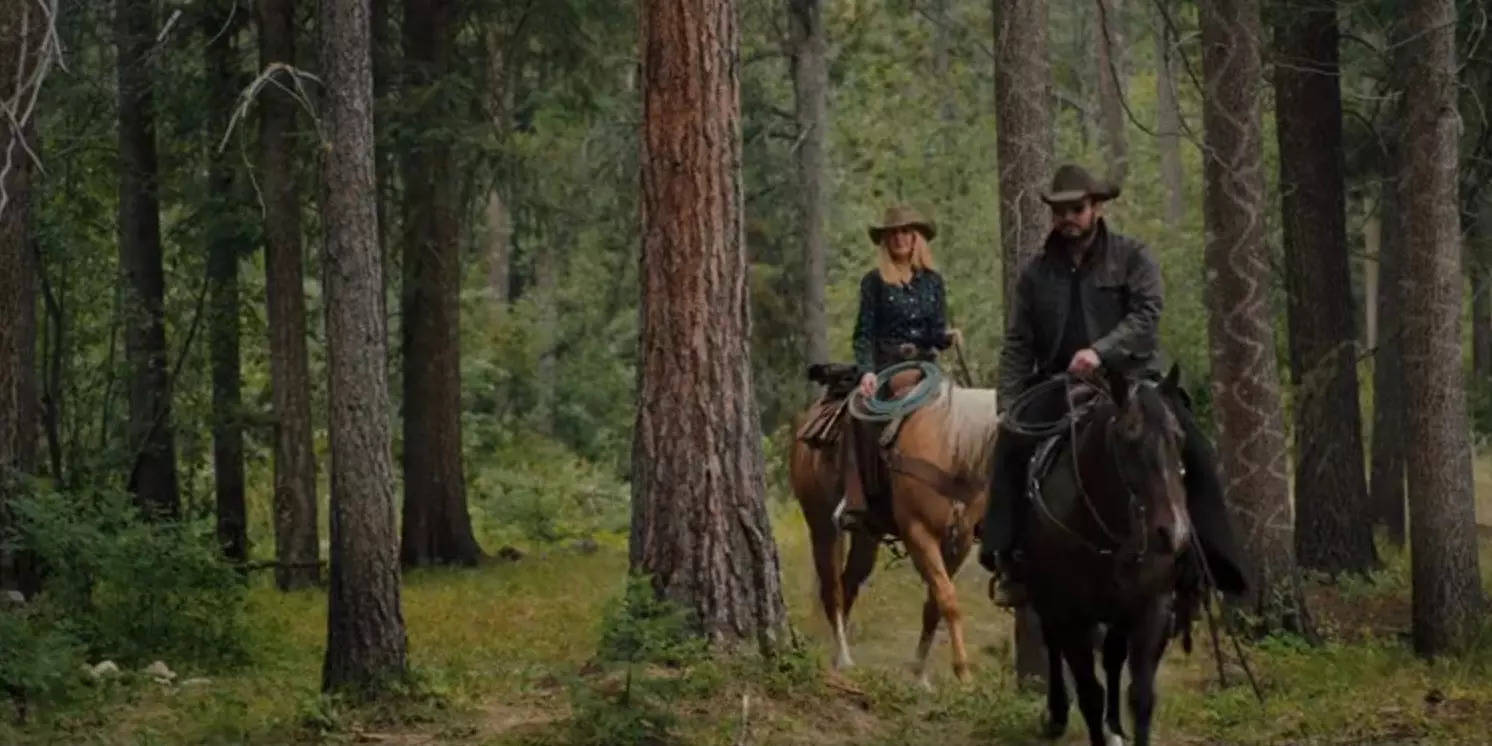 Beth Dutton (Kelly Reilly) and Rip Wheeler (Cole Hauser) in the preview of season five, episode six of "Yellowstone."