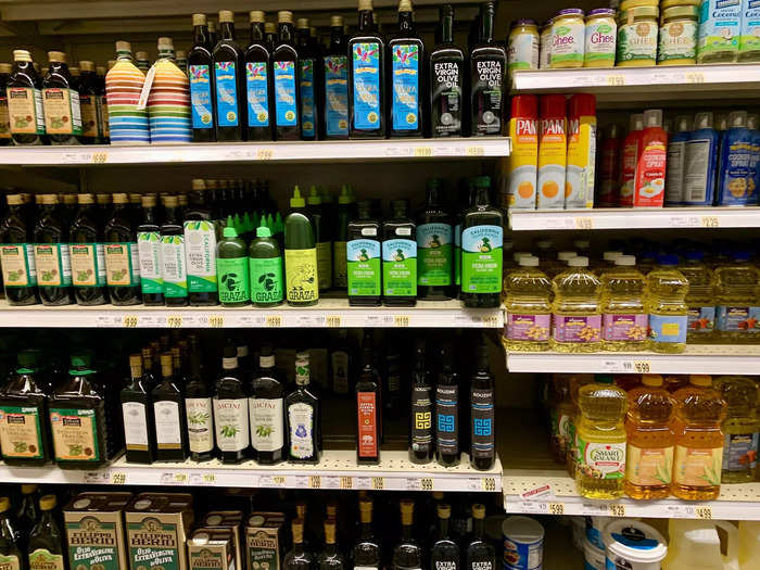 For most items, the selection ranges from relatively low-priced Wegmans brand to standard brand names up to more specialty options that aren