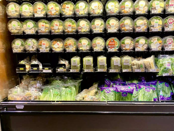 While most grocery stores have some pre-made salad bowls, Wegmans has dozens of varieties.