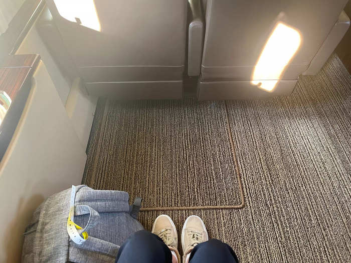 There was more legroom than I could