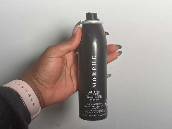 The Morphe Continuous setting mist keeps makeup looking natural.