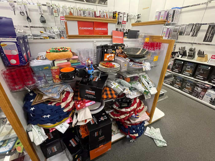 But once again, the clearance section was a mess.