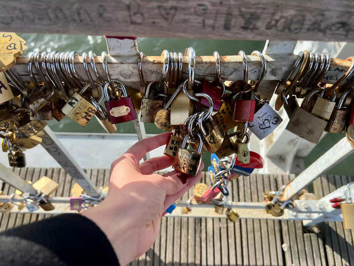 The Eiffel Tower may be a global symbol of romance, but these little locks were proof people in love had come to Paris.