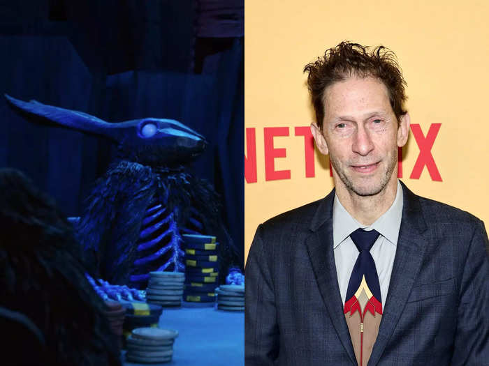 Tim Blake Nelson plays the various Black Rabbits, a group of casket bearers who continuously greet Pinocchio in the afterlife.