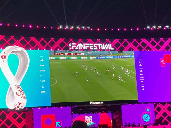 The Fan Festival was a great place to watch the games and was one of the few places in Qatar where I could buy alcohol.