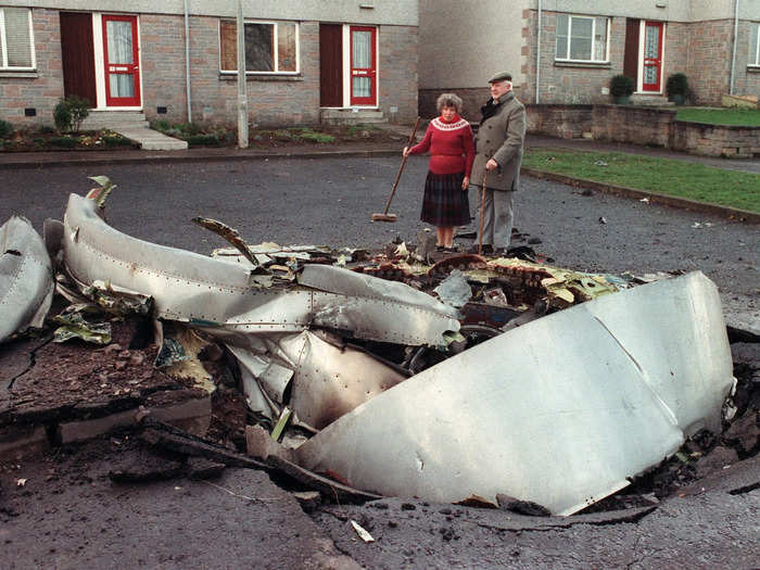 Eleven people died in Lockerbie as debris from the explosion fell 30,000 feet.