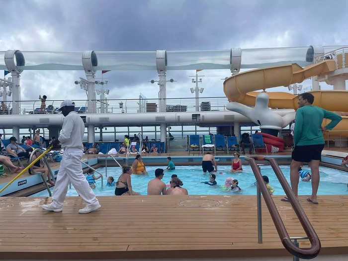 The pools can get so crowded during sea days that my family usually skips them altogether.