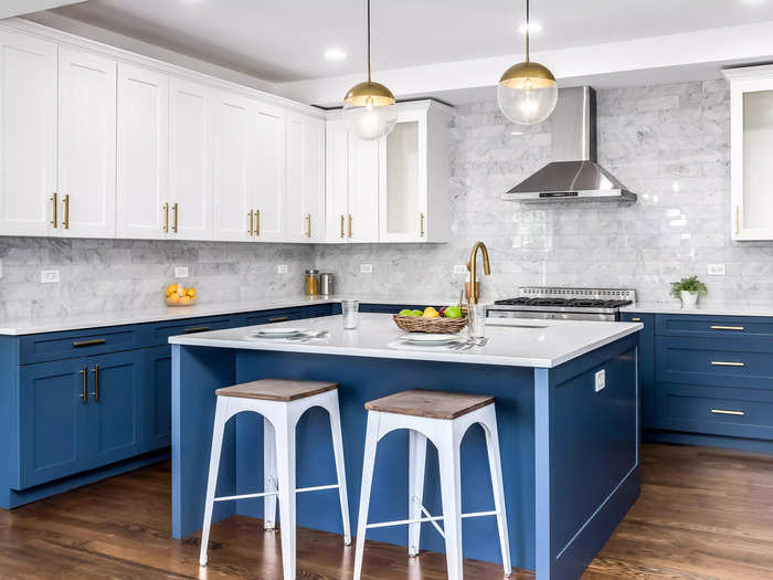 Saturated colors will become more common in kitchens.