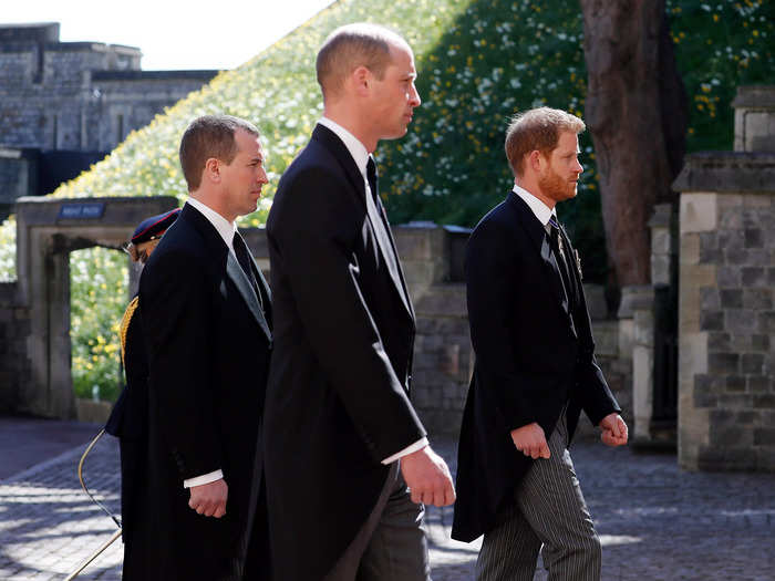 Harry said it was "hard" to see Prince William at Prince Philip