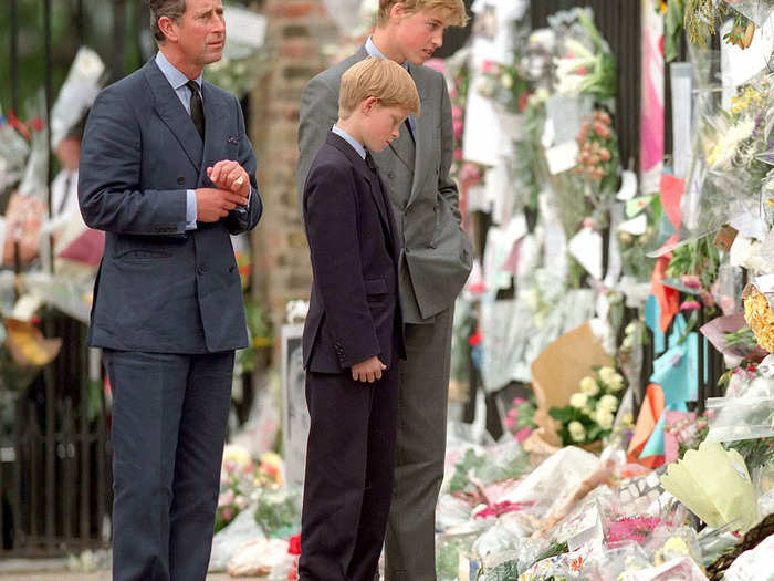 Prince Harry said he and Prince William had to wear "two hats" after their mother Princess Diana died in 1997.