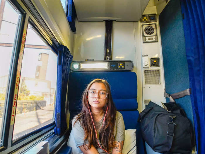 Hadden felt cramped when she booked a private roomette aboard a 30-hour Amtrak train from NYC to Miami in October 2021.