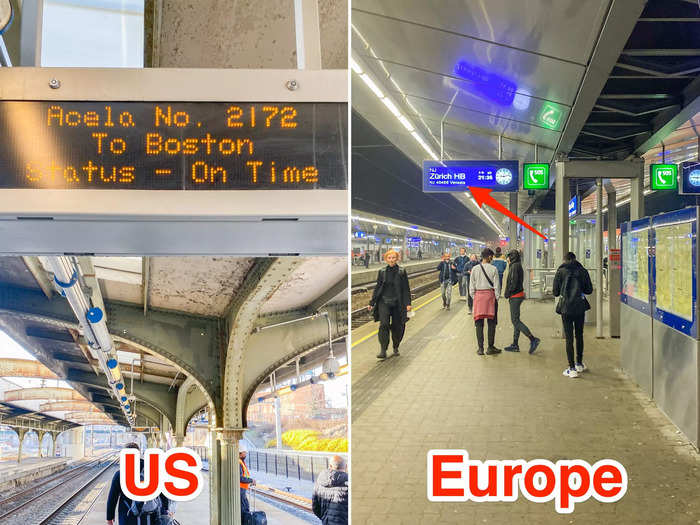 In the US, boarding trains is easy and straightforward. But in Europe, I found the process to be more confusing as I had to board a specific car to ensure I