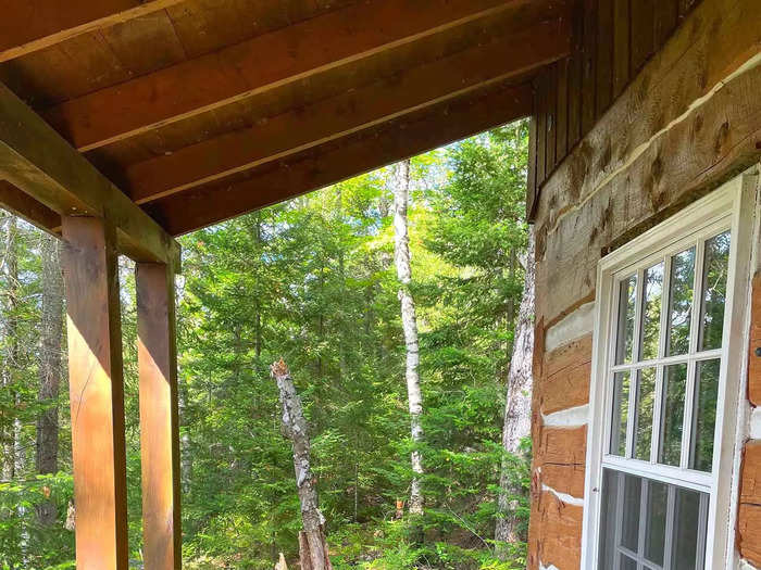 The property comes with a boathouse and two boats.