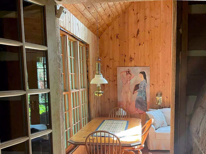 The house also has a warm and inviting sunroom.