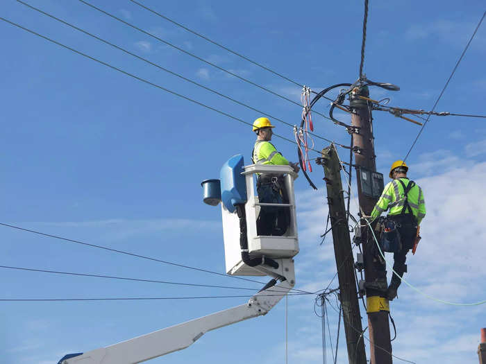 10. Electrical power-line installers and repairers