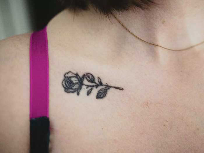 Collarbone tattoos are particularly uncomfortable.