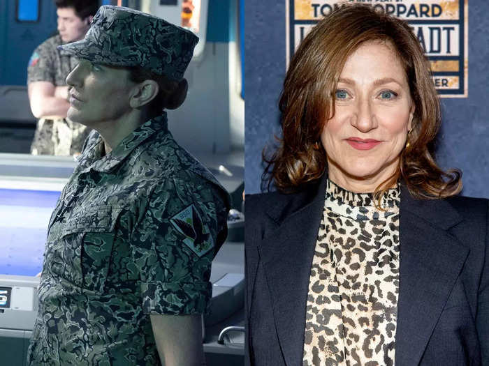 Edie Falco appears in the film as General Francis Ardmore the new leader of the Resources Development Administration