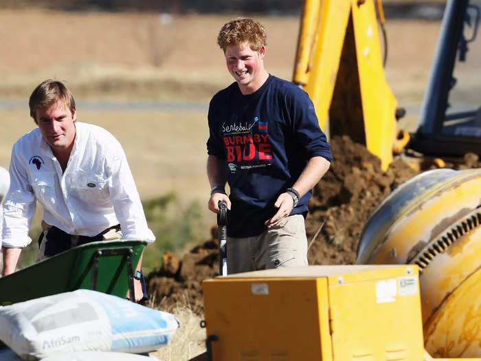 Harry returned to Lesotho in July 2008 to rebuild a school for children with chronic physical and mental disabilities.