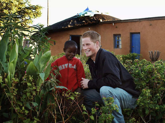 In April 2006, Harry returned to Lesotho to celebrate the launch of Sentebale, his charity with Seeiso. The prince also visited Mutsu Potsane, a young orphan he met on a previous trip.